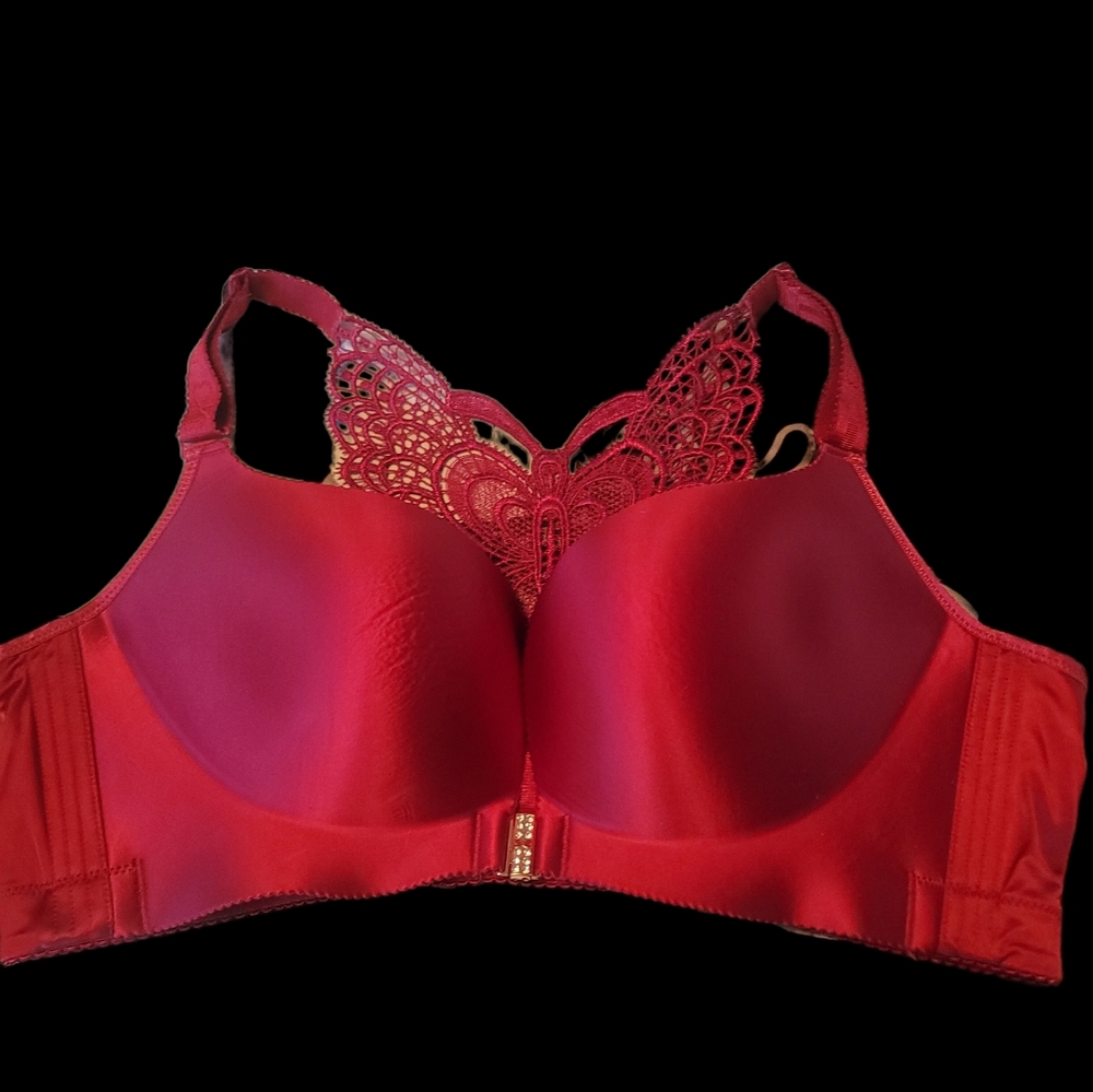 Lovely Front Closure Deep Plunge Bra NWOT